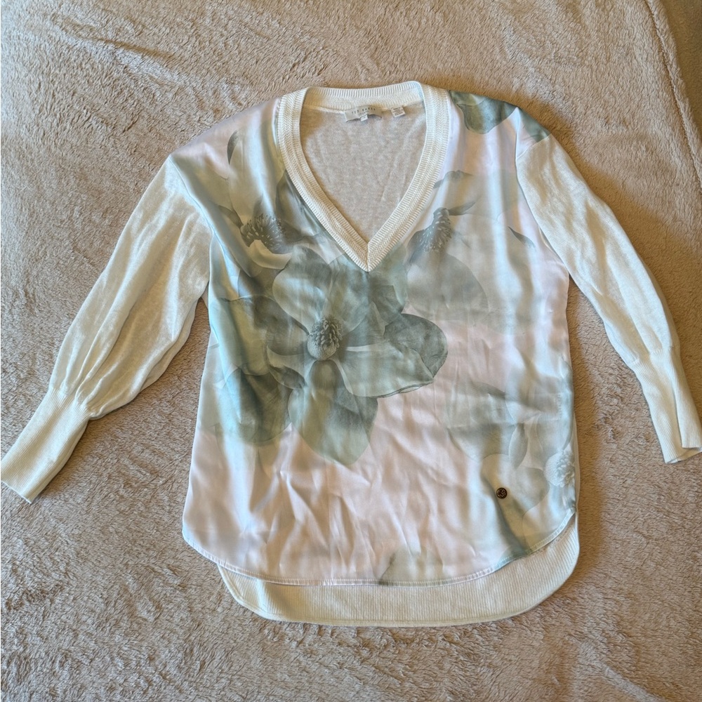 Ted Baker Cream Knit Top